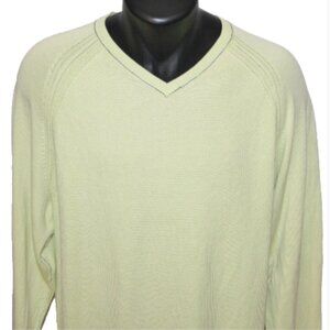 Beautiful Tommy Bahama Relax Lightweight 100% Cotton V-Neck Sweater, XL